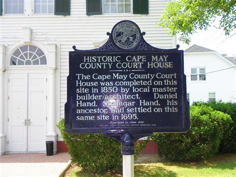 Historic Cape May County Court House Historical Marker Ne Flickr