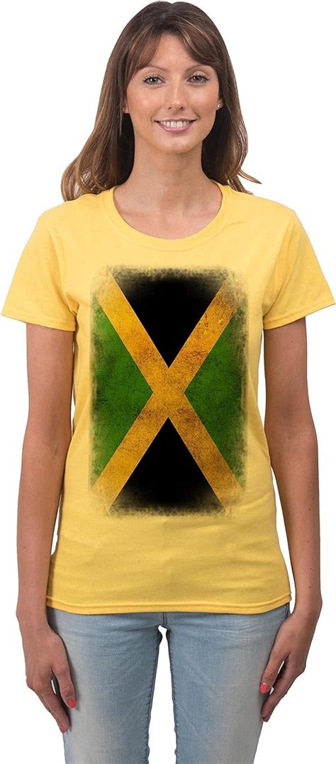 Bang Tidy Clothing Womens Jamaican Flag T Shirt Clothing Shoes And Jewelry