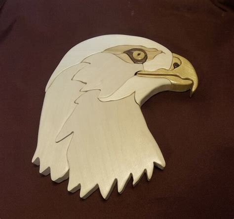 Intarsia Eagle Head