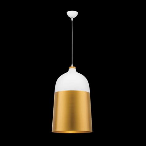 Wooden pendant styles, such as wood bead, driftwood and distressed wood pendants, work well in. Large Two-Tone Metal Pendant, White & Gold | Metal pendant, Bayport, Pendant light