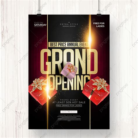 Luxury Golden Grand Opening T Poster Template Download On Pngtree