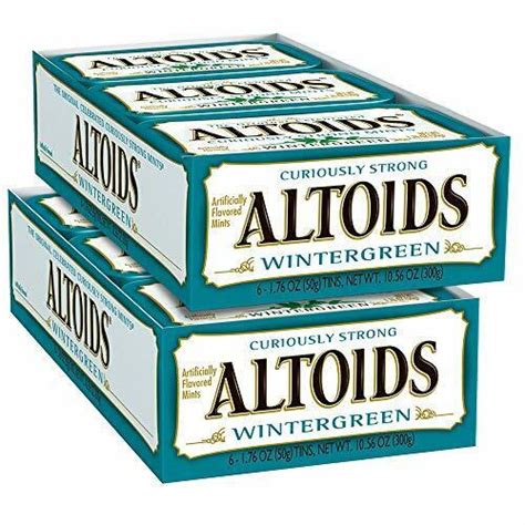Altoids Wintergreen Mints Singles Size 176 Ounce 12 Count Box Ebay