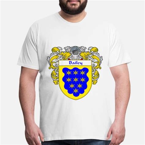 Bailey Coat Of Arms Family Crest Mens Premium T Shirt Spreadshirt