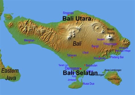 Kondisi Geografis Bali Berdasarkan Peta Lengkap Dengan Batasnya Images