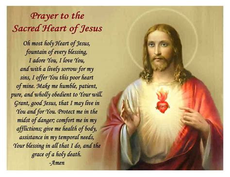 But what does that mean? SACRED HEART OF JESUS PRAYER MAGNET | eBay