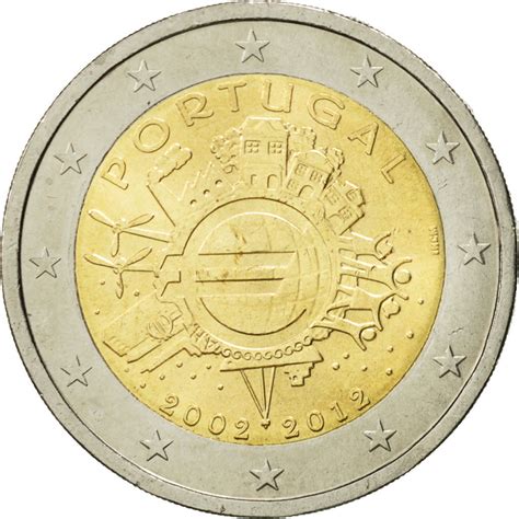 465959 Portugal 2 Euro 10 Ans De Leuro 2012 Spl Bi Metallic Spl