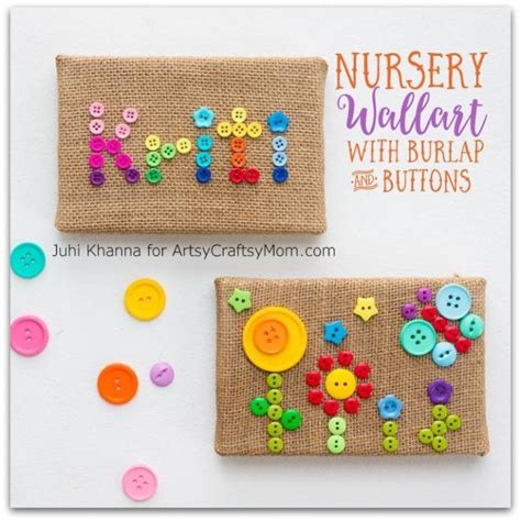 Diy Button Wall Art With Burlap Canvas 8a 680x680 Fairfield World