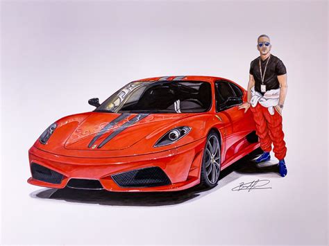 Ferrari 430 Scuderia Sketch Design Car Painting Art Drawings Sketches