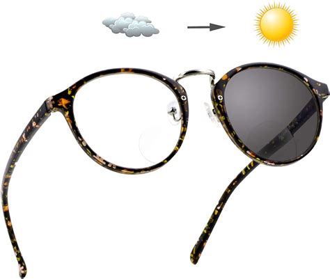 Lifeart Bifocal Reading Glasses Photochromic Dark Grey Sunglasses For Women Men Walmart Canada