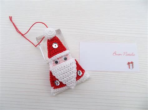 Corsi di moosgummi 3d, pittura. Segnaposto, decorazione Babbo Natale uncinetto. - Feste ...