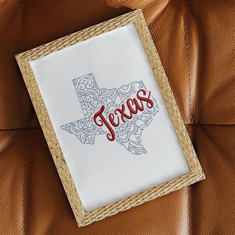 Texas embroidery design - Lace Art Designs | Machine embroidery design