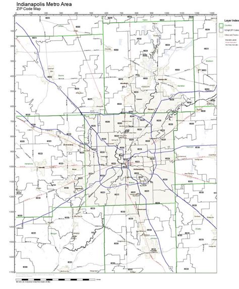 Zip Code Map Of Indianapolis Map