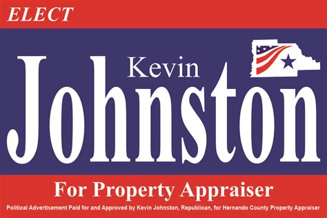 Kevin Johnston for Hernando County Property Appraiser