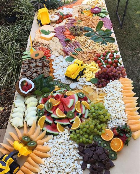 Kids Grazing Table Construction party theme for a kids party! This