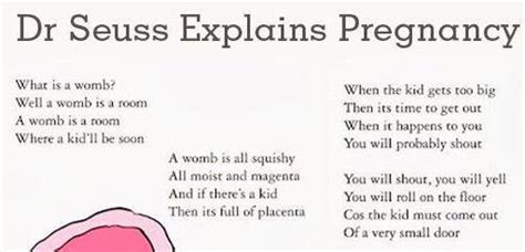 Dr Seuss Explains Pregnancy Barnorama