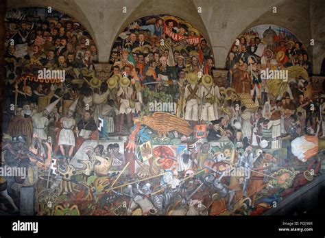 Mural De Diego Rivera La Historia De México 1929 1935 Fotografía De Stock Alamy