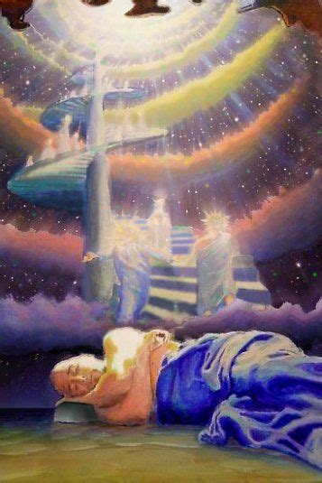 An Open Heaven Jacobs Dream Prophetic Art Jacobs Ladder