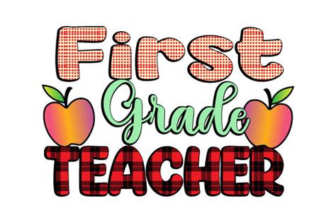 First Grade Teacher Graphic By Lazy Craft · Creative Fabrica