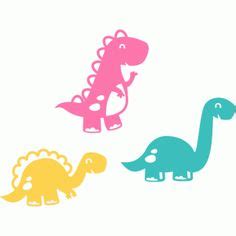 Download cartoon dinosaur silhouettes would look cute on a onesie. | Baby Shower Ideas | Pinterest ...
