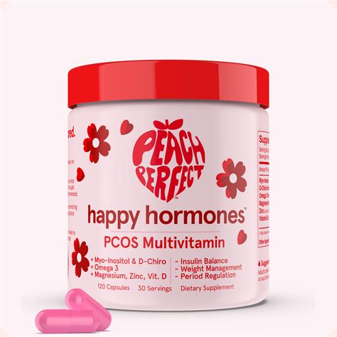happy hormones pcos multivitamin peach perfect