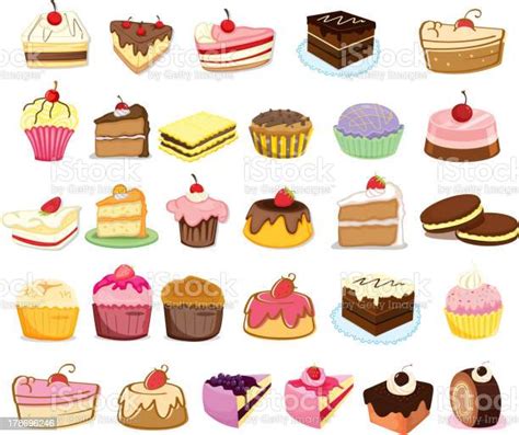 Cakes And Desserts Stock Illustration Download Image Now Istock