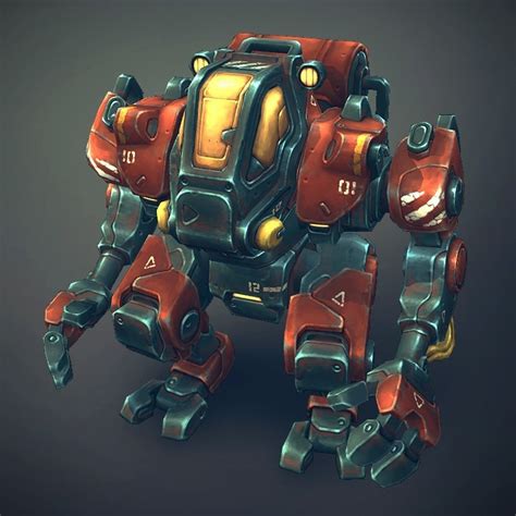 Mech Constructor Humanoids 3d Model Cgtrader