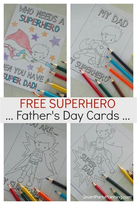 Free Superhero Fathers Day Cards He Will Love Free Fathers Day Cards