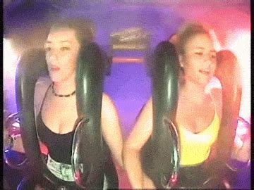 Funny Irish Girl Passes Out Twice On Slingshot Ride In Magaluf Animated Gif