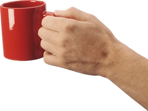 Holding Coffee Mug Hand Transparent Png Stickpng