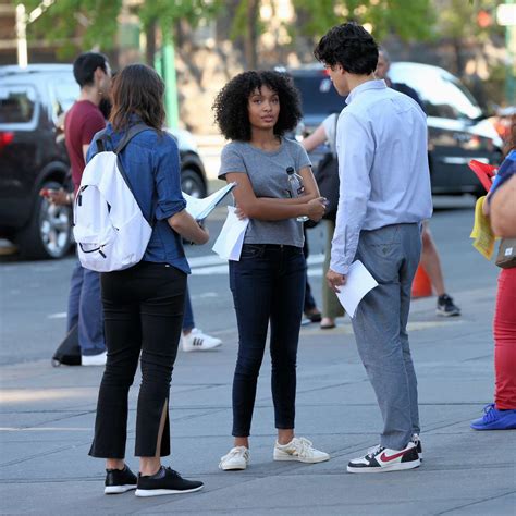 Yara Shahidi and Charles Melton: Filming The Sun Is Also A ...