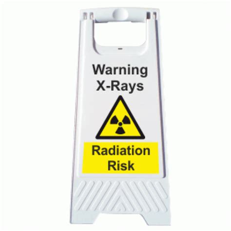 Warning X Rays Radiation Risk A Board Radiation Risk Signage Safety