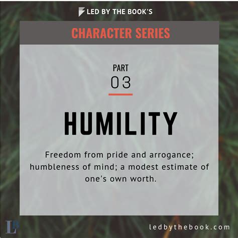 What Is Humility Pride Arrogance Led By The Book Humility