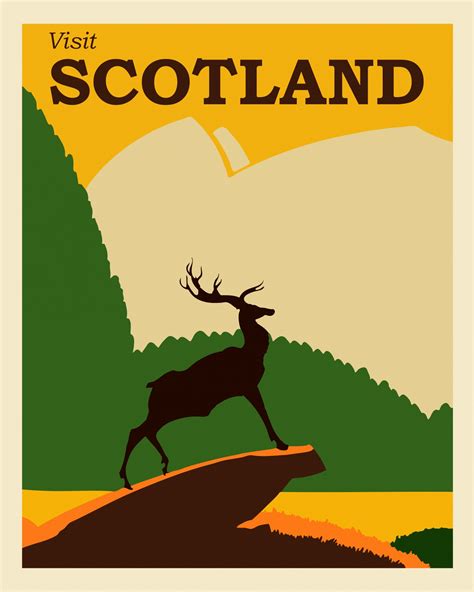 Scotland Travel Poster Free Stock Photo Public Domain Pictures