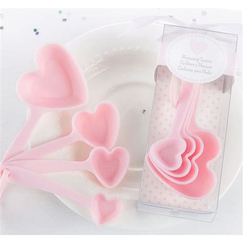 Pink Heart Measuring Spoons Image 1 Baby Shower Party Favors Baby