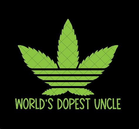 Worlds Dopest Uncle Svg Fathers Day Svg Cannabis Svg Etsy