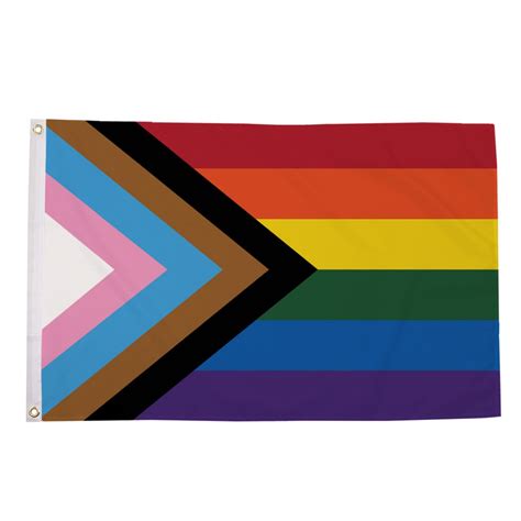 Progress Rainbow Gay Pride 5ft By 3ft Premium Flag The Pride Shop