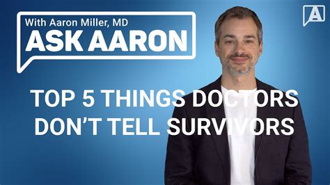 top 5 things doctors don t tell survivors youtube