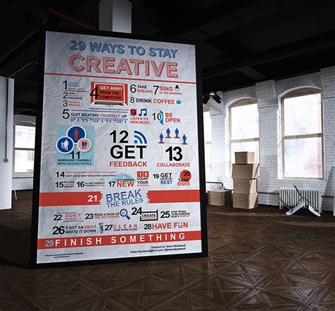 29 Ways To Stay Creative Infographic On Behance