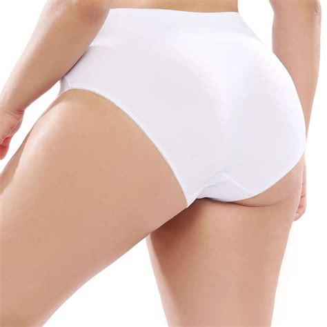 L 5xl Wholesale Fat Women Comfortable Big Butts Brief Lace Soft High Waist Female Underwear Plus