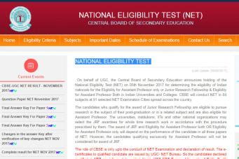 Cbse Ugc Net July Result Expected By Th August At Cbsenet Nic In