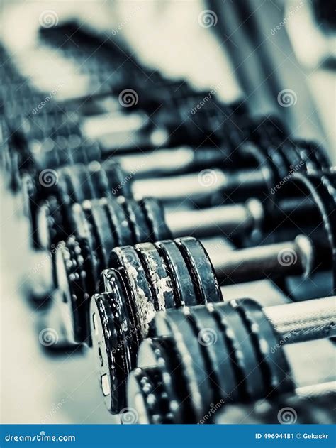 Dumbbells Stock Image Image Of Strength Building Heavy 49694481