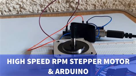 High Speed Rpm Stepper Motor And Arduino Youtube
