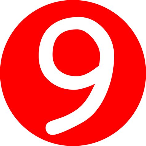 Red Rounded With Number 9 Clip Art At Clker Vector Clip Art 0 Hot Sex