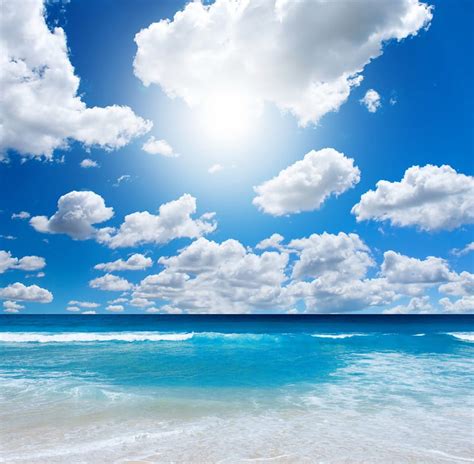 Blue Ocean Sun Ocean Emerald Sky Sea Beach Sand Splendor