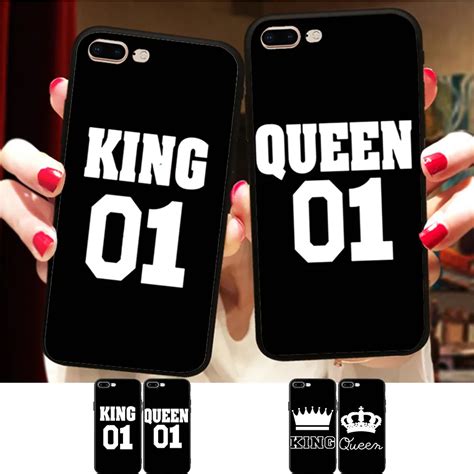 Minason Bff King And Queen 01 Couple Case Cover For Iphone X 8 5 5s Xr Xs Max 6 6s 7 Plus Best