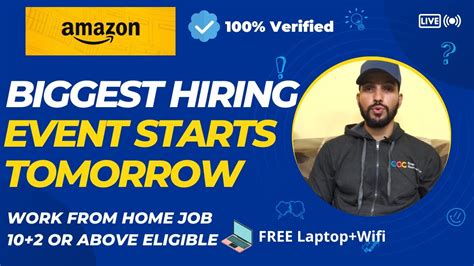 Amazon Biggest Hiring Event Starts Tomorrow Dont Miss Youtube