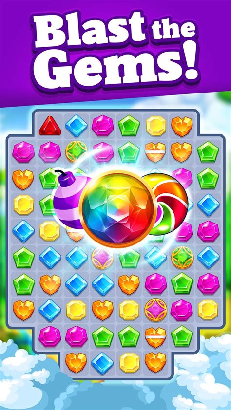 Match 3 Gem Blast New Free Games 2019 Puzzle Merge For Android Apk