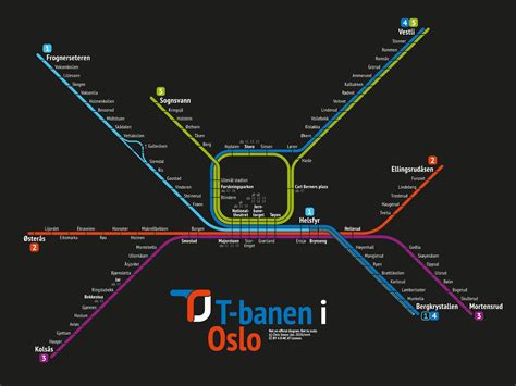 Oslo — Metro Network Unofficial Diagram Oc — Dark Editon ♥️