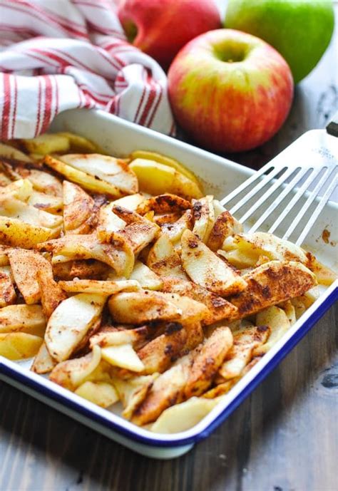 Baked Apple Slices With Brown Sugar And Cinnamon The Seasoned Mom Recipe Apple Recipes