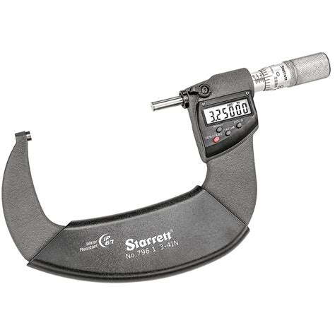 Starrett Electronic Micrometer 3 4 W Friction Thimble Edp 01107